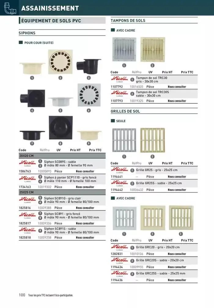 Matériaux 2025 du 1 janvier au 31 décembre 2025 - Catalogue page 100