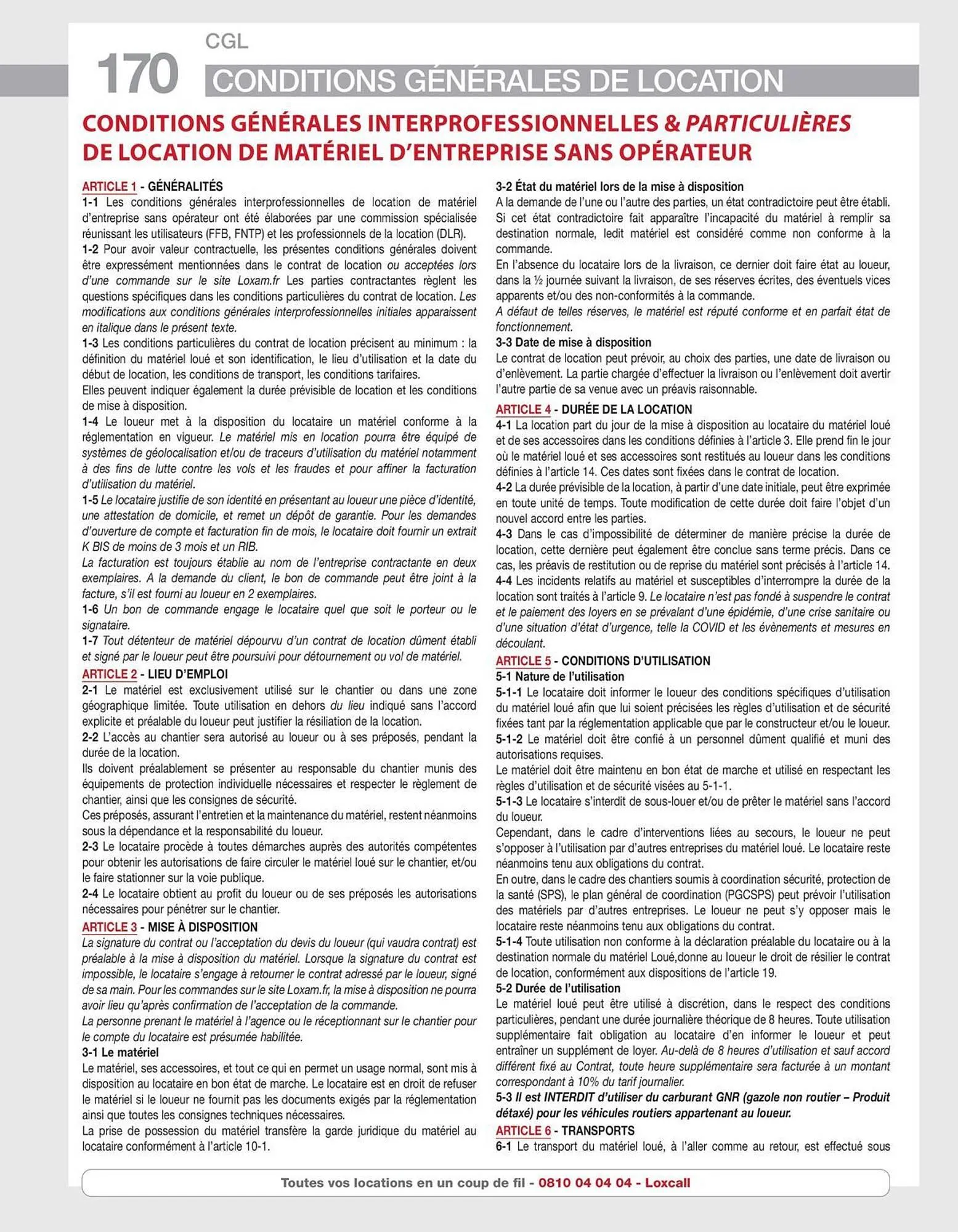 Catalogue Loxam du 10 avril au 31 décembre 2025 - Catalogue page 172