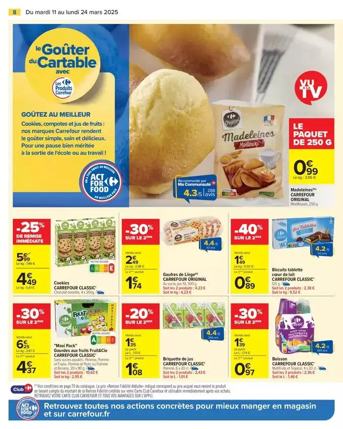 LES JOURS MEILLEURS AVEC LES PRODUITS CARREFOUR du 11 mars au 24 mars 2025 - Catalogue page 10