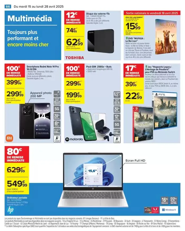 CRÊPES PARTY du 15 avril au 28 avril 2025 - Catalogue page 68