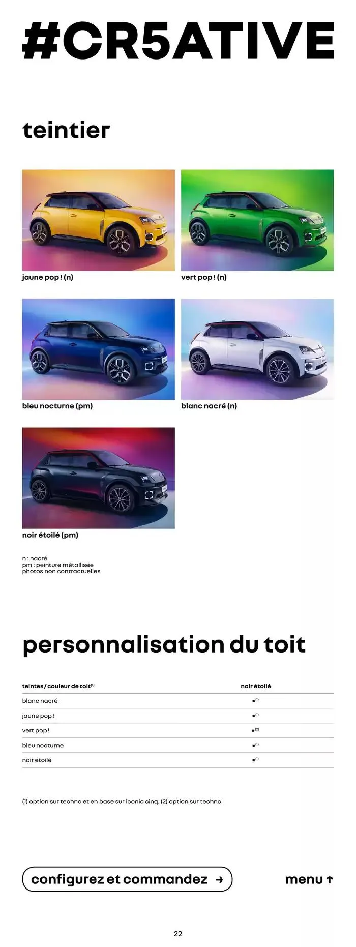 RENAULT 5 E-TECH 100% électrique du 7 janvier au 7 janvier 2026 - Catalogue page 22