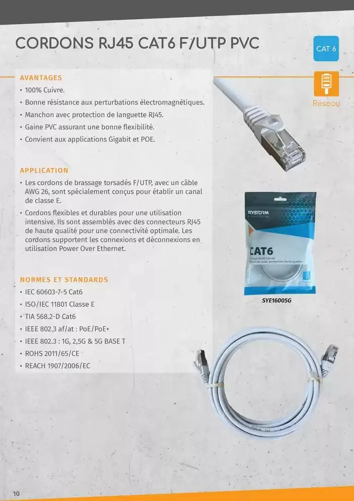 Gamme Cable Reseaux L2S 2025 du 14 janvier au 31 décembre 2025 - Catalogue page 10