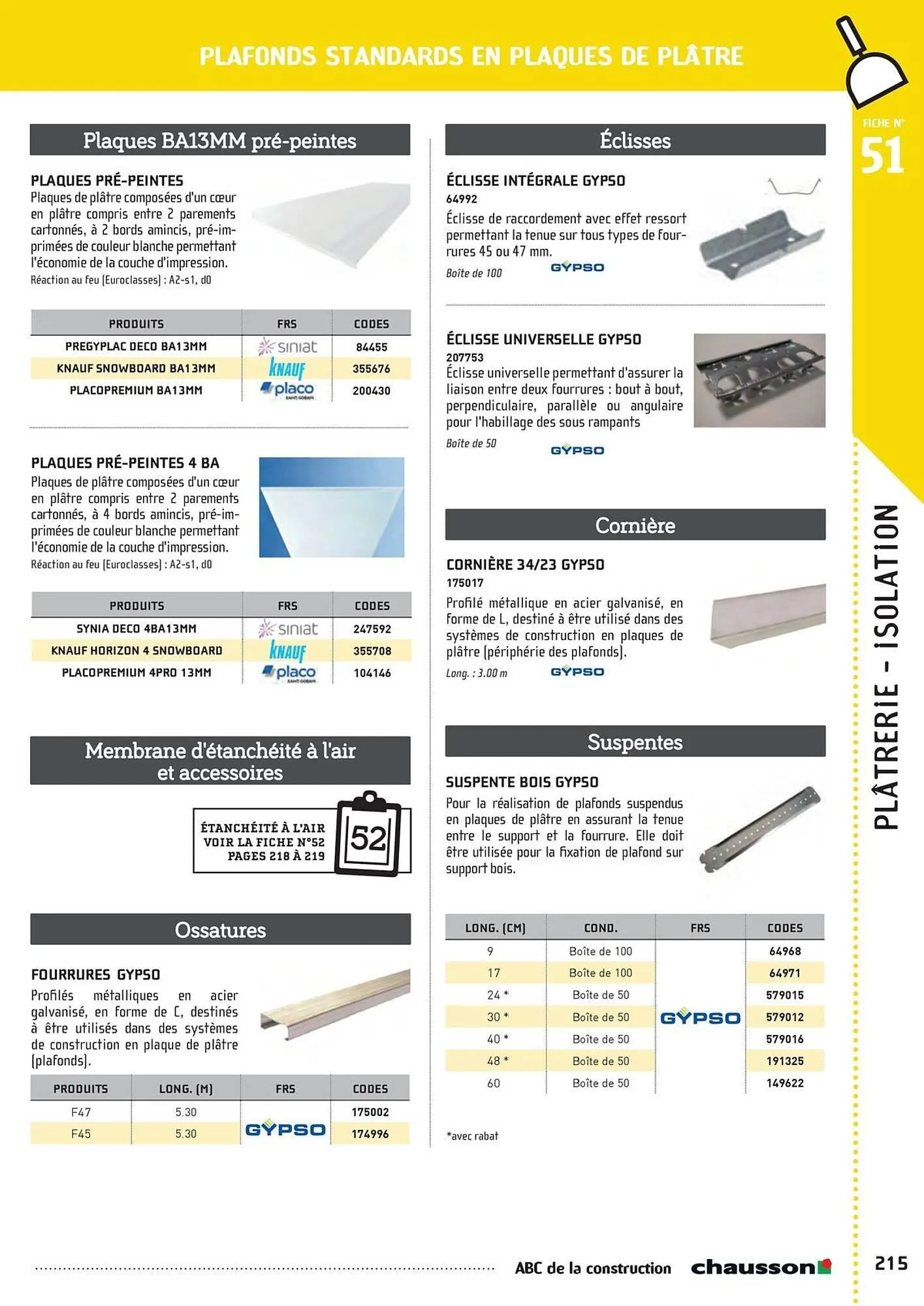 Catalogue Chausson Matériaux du 2 mai au 31 décembre 2025 - Catalogue page 217