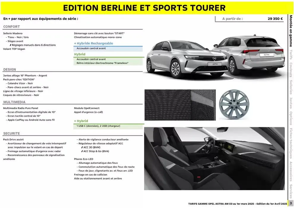 Opel Astra et Astra Sports Tourer du 3 avril au 3 avril 2026 - Catalogue page 4