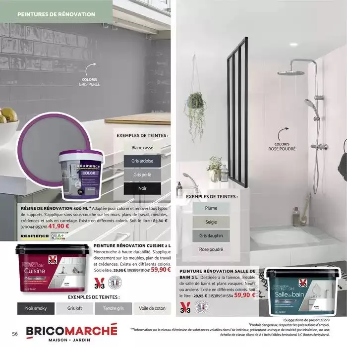 Le guide Projets intérieurs 2025 du 12 février au 12 avril 2025 - Catalogue page 56