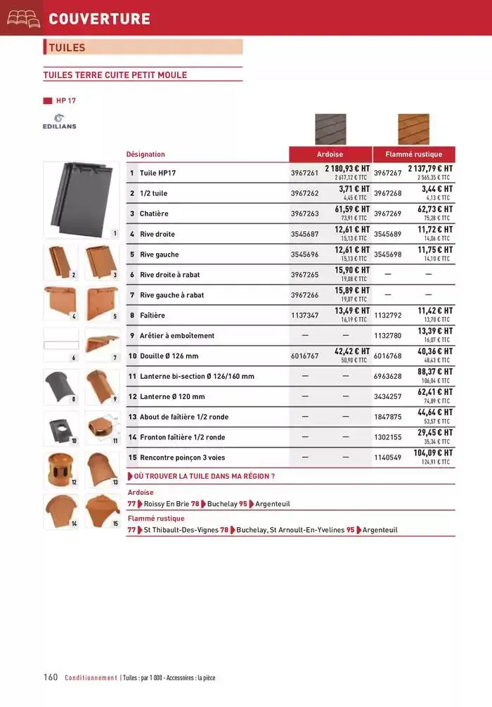 Matériaux 2025 du 1 janvier au 31 décembre 2025 - Catalogue page 160