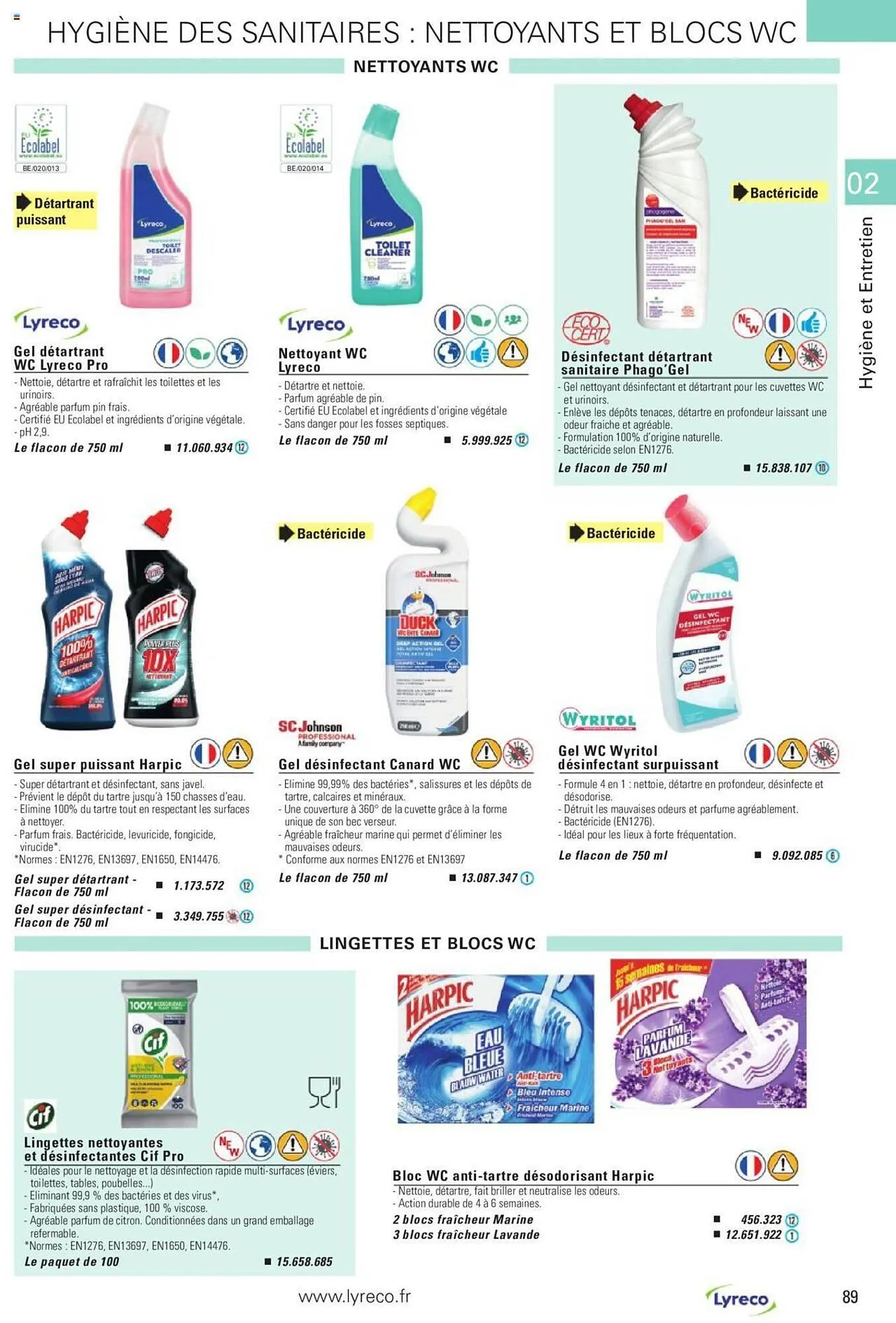 Catalogue Lyreco du 15 mai au 31 décembre 2023 - Catalogue page 89