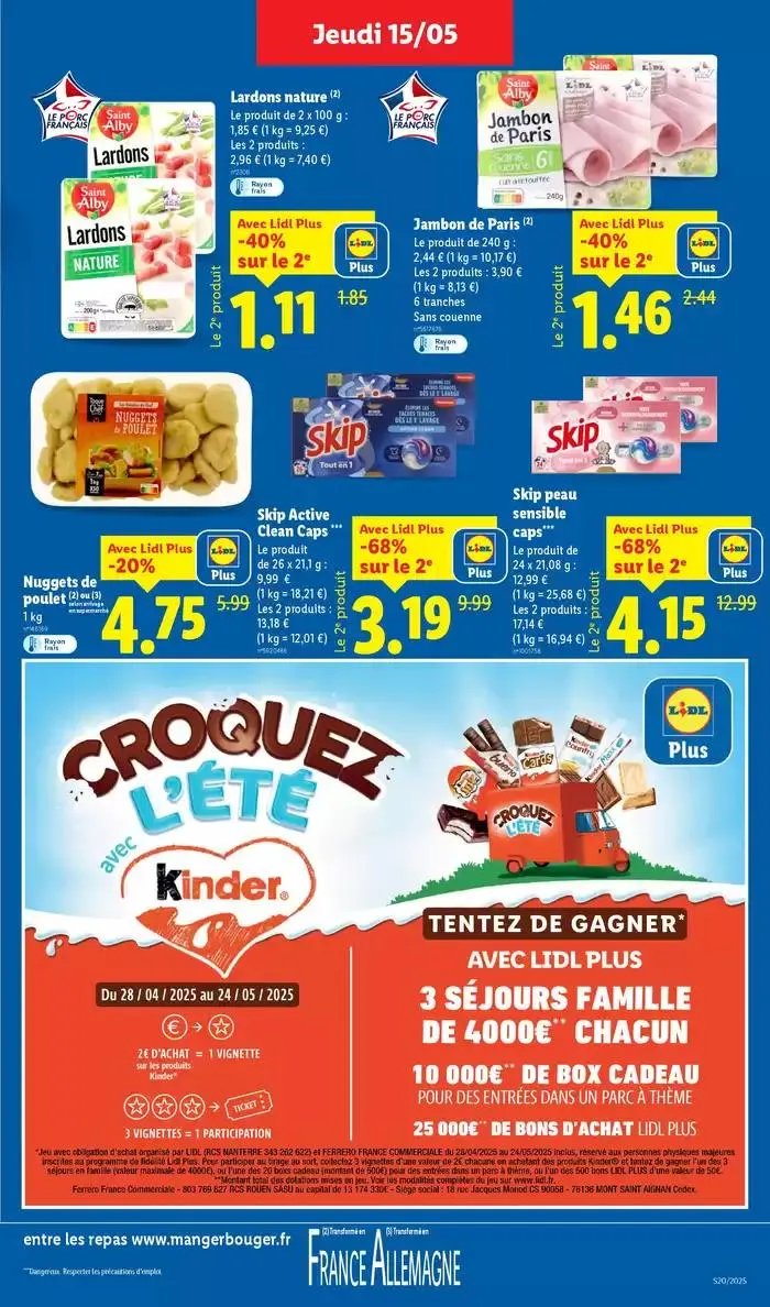 Profitez d'une large sélection de produits à prix réduits chez Lidl ! du 15 mai au 21 mai 2025 - Catalogue page 9