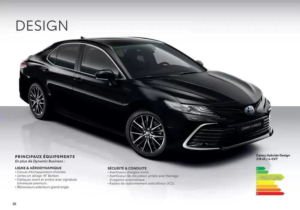 Toyota Camry  du 22 janvier au 22 janvier 2026 - Catalogue page 20