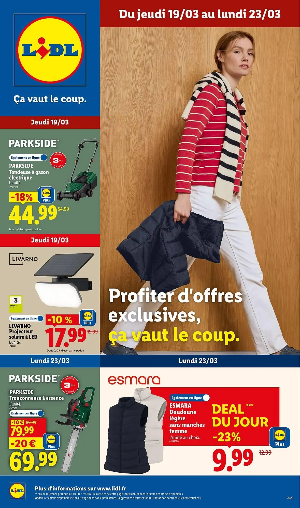 Catalogue Lidl du 19 mars au 23 mars 2026 - Catalogue page 1