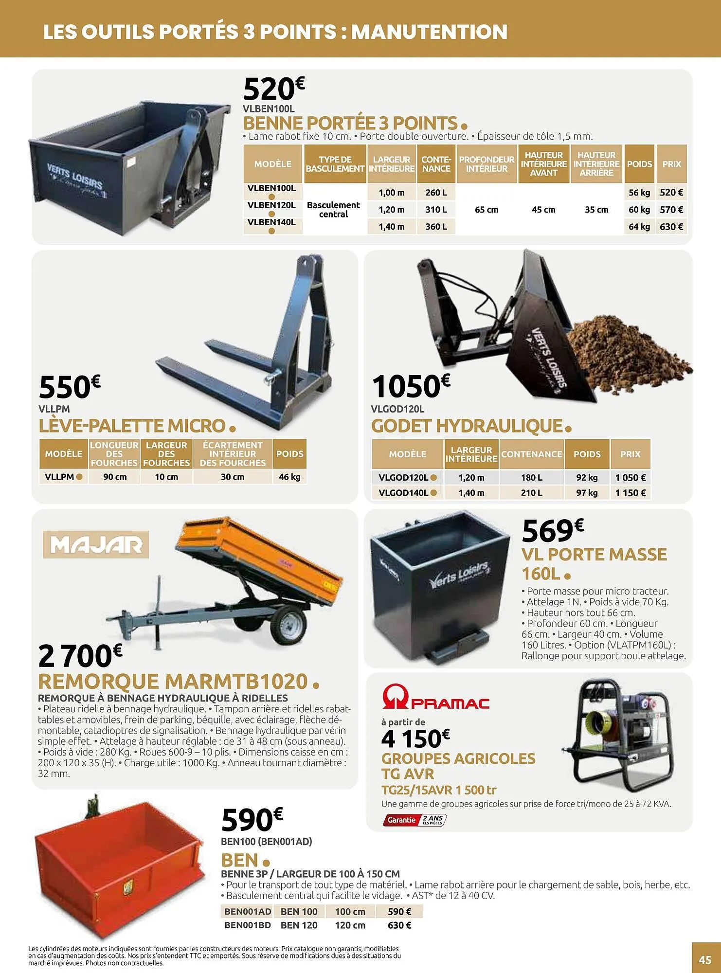 Catalogue Verts Loisirs du 5 mars au 29 décembre 2025 - Catalogue page 45