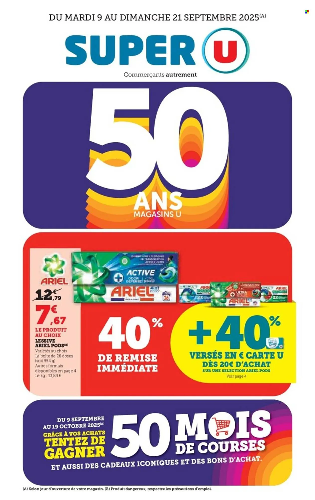 Catalogue Super U du 9 septembre au 21 septembre 2025 - Catalogue page 1