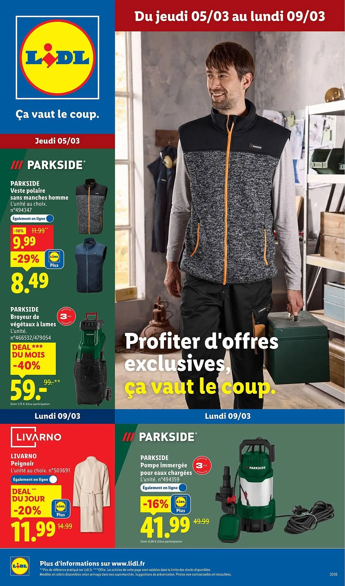 Catalogue Lidl du 5 mars au 9 mars 2026 - Catalogue page 1