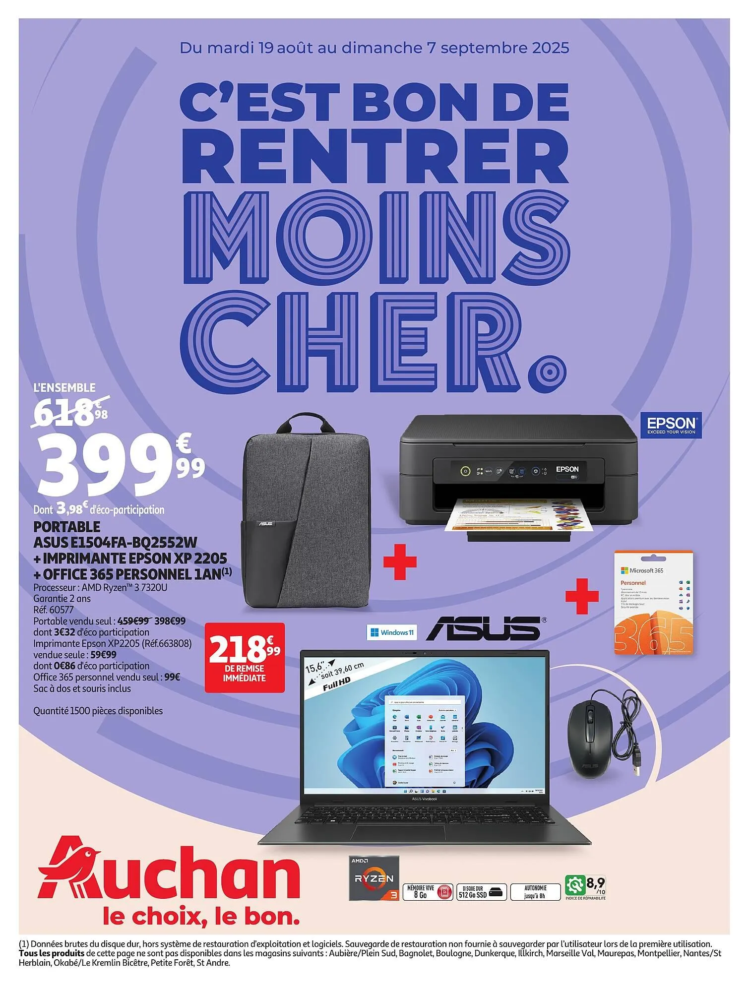 Catalogue Auchan du 19 août au 7 septembre 2025 - Catalogue page 1