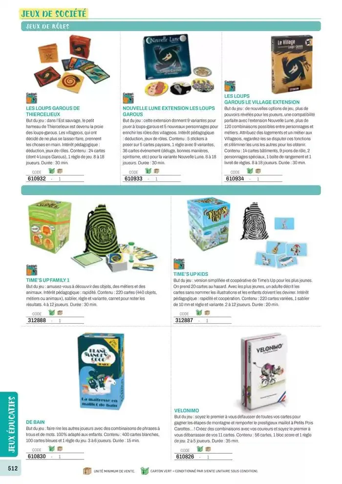 Nos Catalogues Thématiques du 1 janvier au 31 décembre 2025 - Catalogue page 514