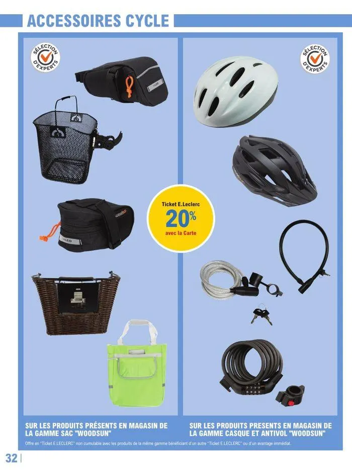 TOP DÉPART POUR LA RENTRÉE À PRIX E. LECLERC du 31 juillet au 7 septembre 2024 - Catalogue page 32