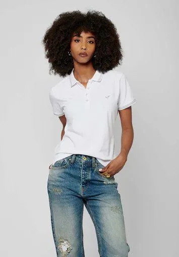 Polo blanc Femme