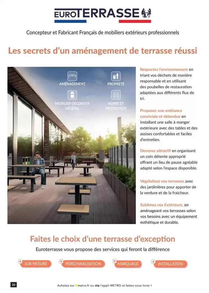 Metro #Terrasse édition 2025 du 30 janvier au 1 juillet 2025 - Catalogue page 20