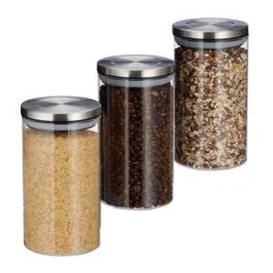 Jeu de 3 pots de stockage 1l