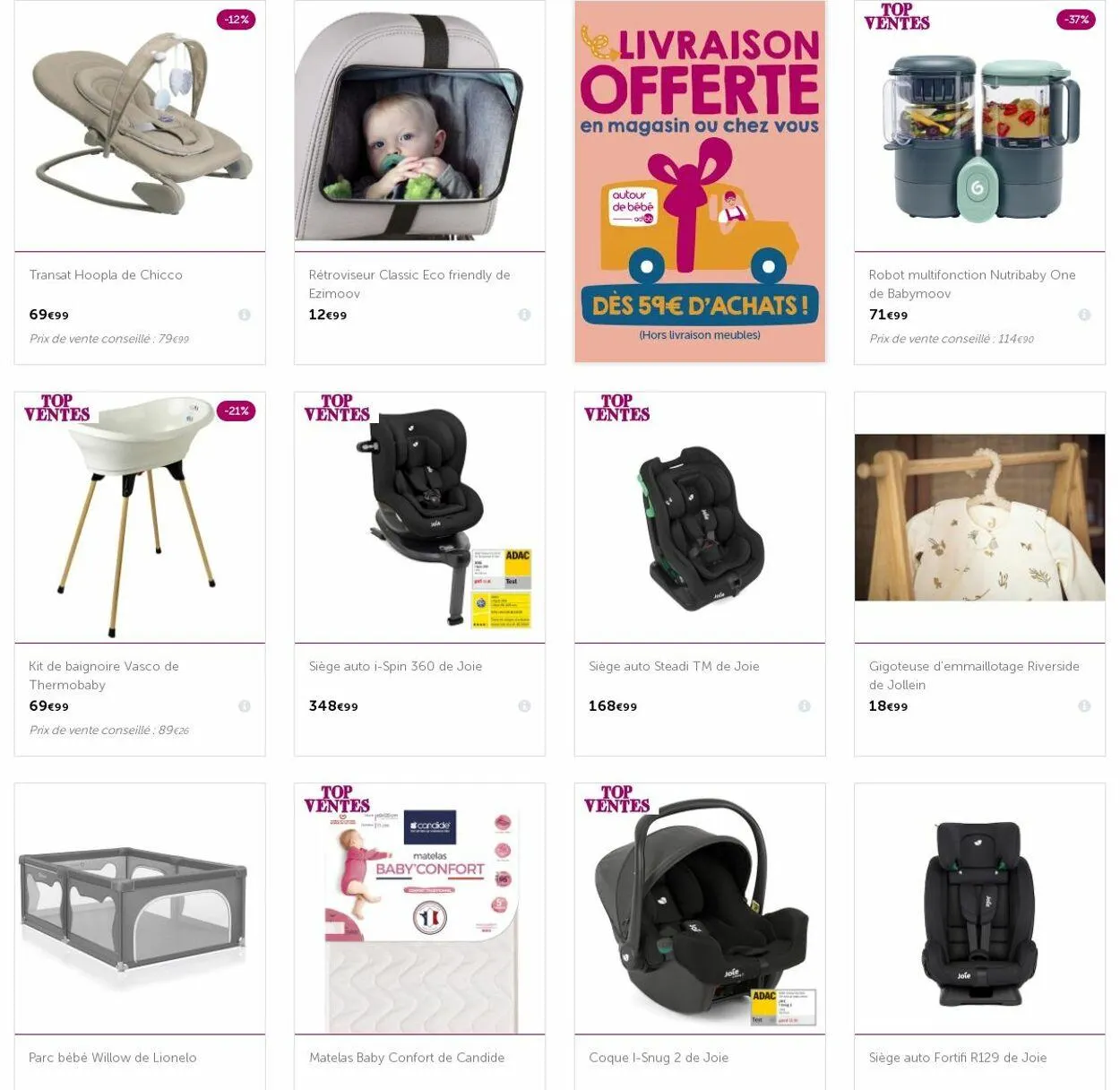 autour de bébé Catalogue actuel du 17 mars au 26 mars 2025 - Catalogue page 1