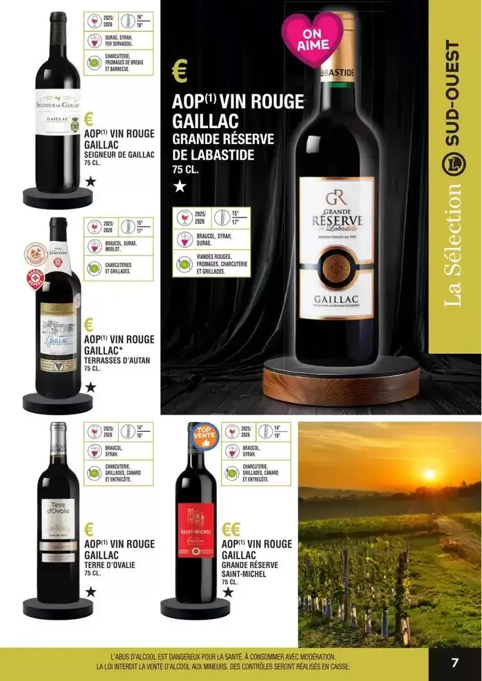 GUIDE DES VINS 2025 2026 du 27 février au 31 janvier 2027 - Catalogue page 7