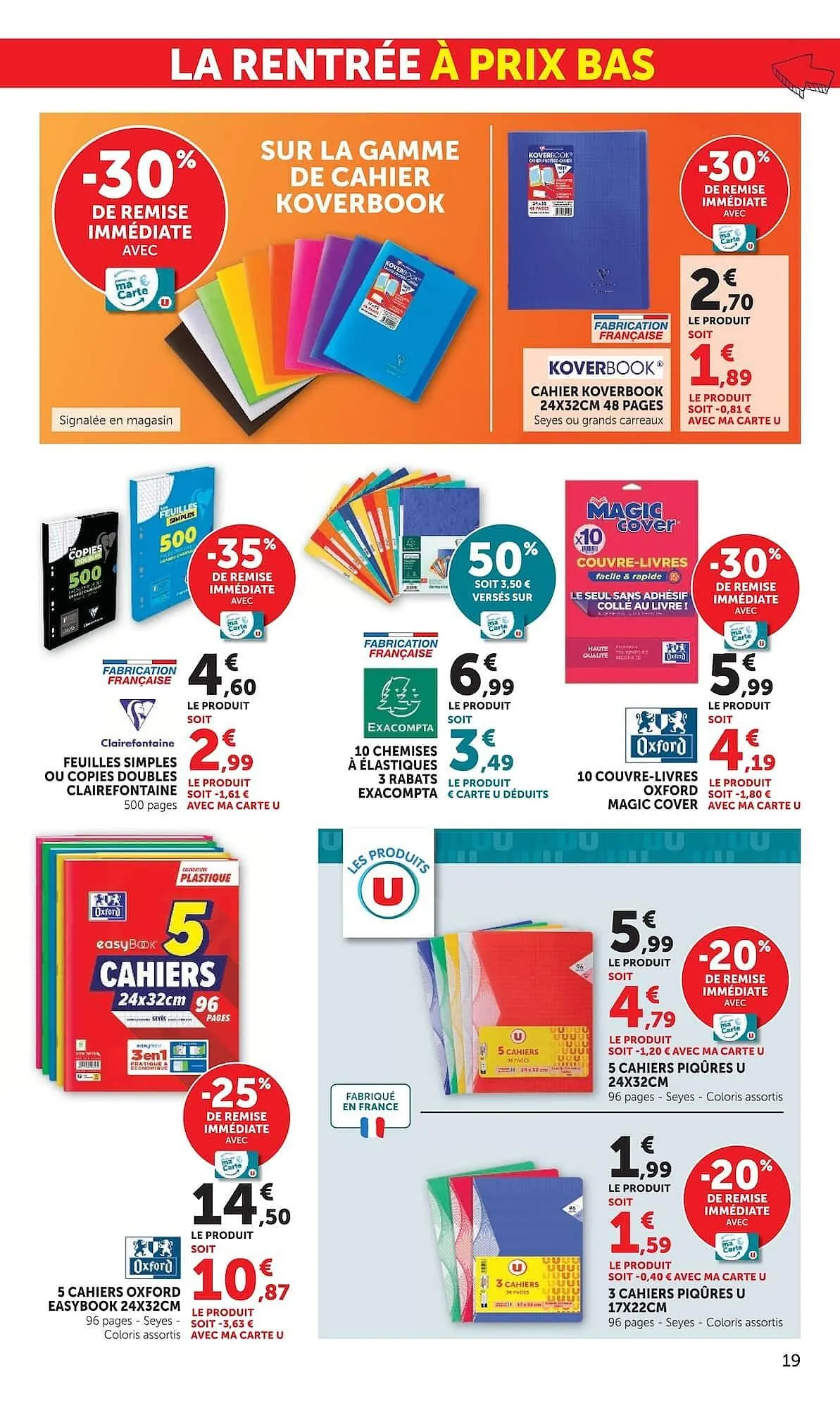 Catalogue Super U du 7 juillet au 9 août 2026 - Catalogue page 19