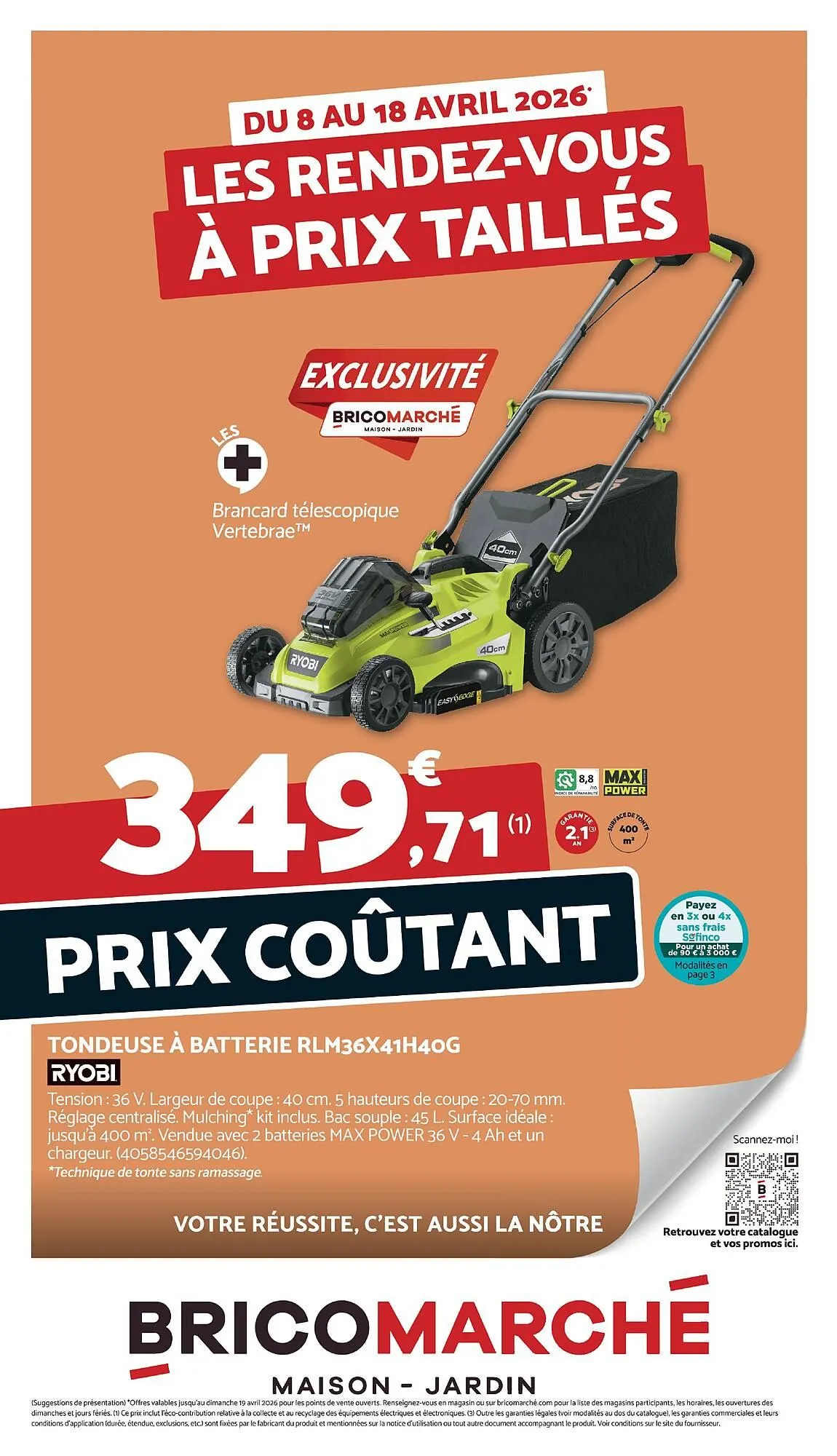 Catalogue Bricomarché du 8 avril au 18 avril 2026 - Catalogue page 1
