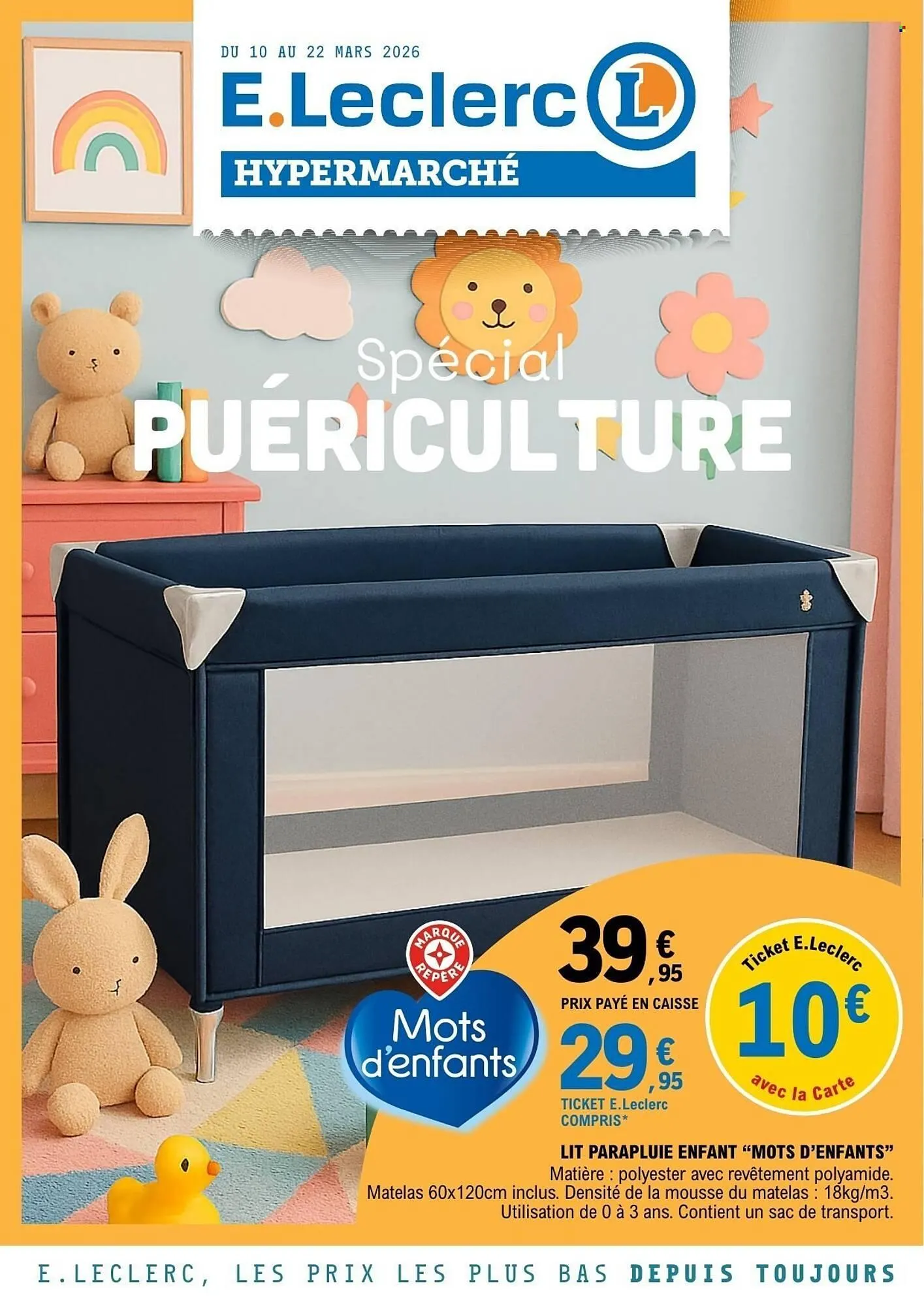 Catalogue E.Leclerc du 10 mars au 22 mars 2026 - Catalogue page 1