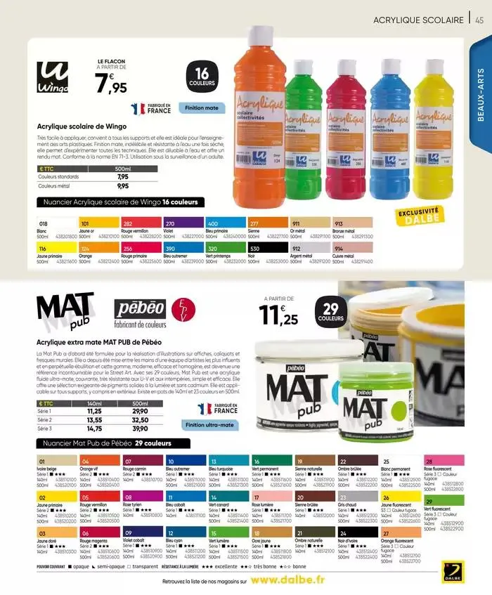CATALOGUE DALBE 2025 du 27 janvier au 31 décembre 2025 - Catalogue page 47