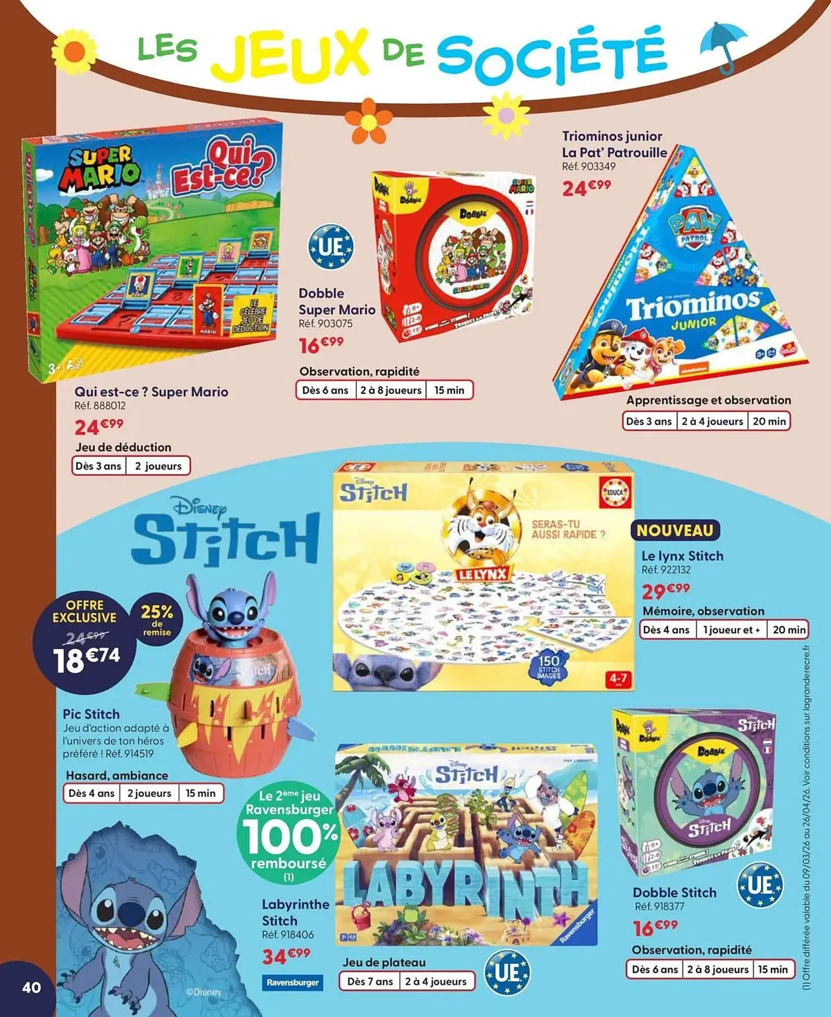 Catalogue La Grande Récré du 7 avril au 28 avril 2026 - Catalogue page 40