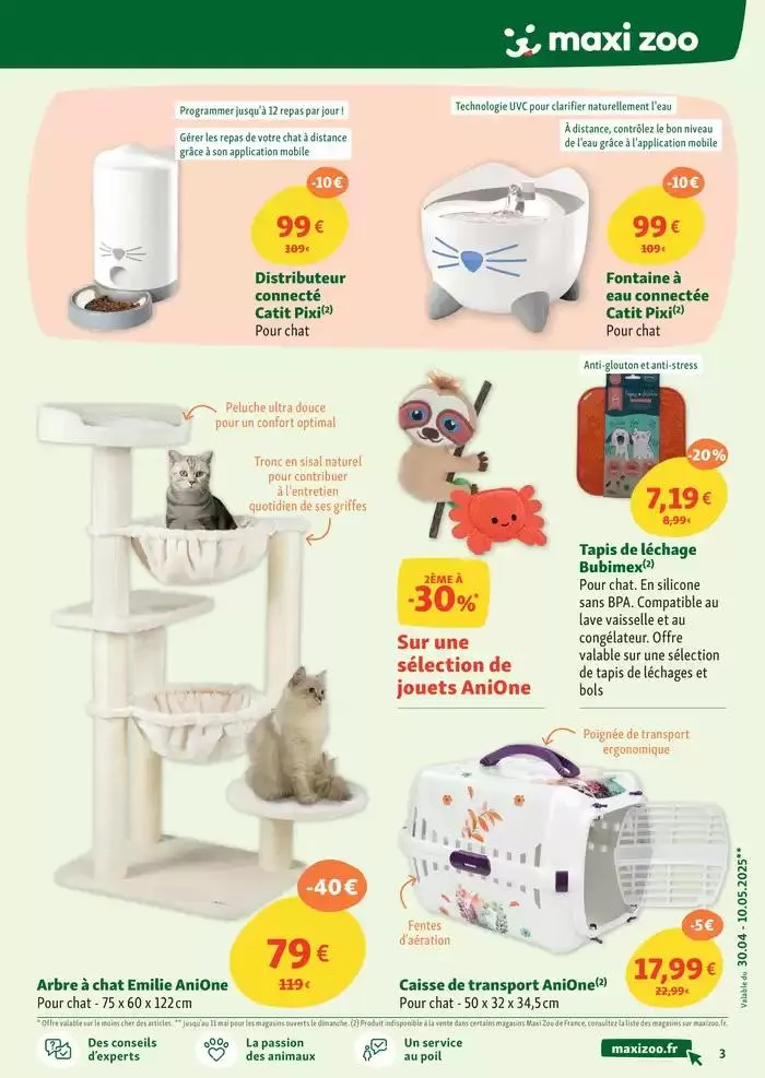 Maxi Zoo, tout pour vos animaux - Nouveau magasin près de chez vous du 30 avril au 10 mai 2025 - Catalogue page 3