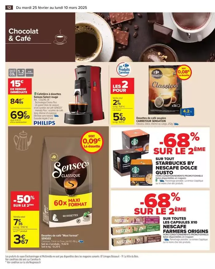 -50% SUR LE 2ÈME - CHOCOLAT ET CAFÉ du 25 février au 10 mars 2025 - Catalogue page 14