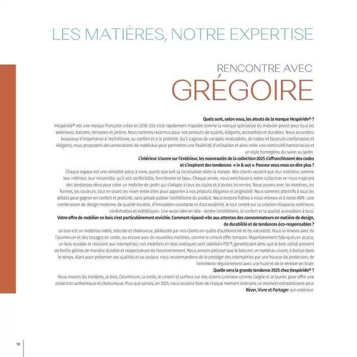 Catalogue Hespéride 2025 du 5 février au 31 décembre 2025 - Catalogue page 10