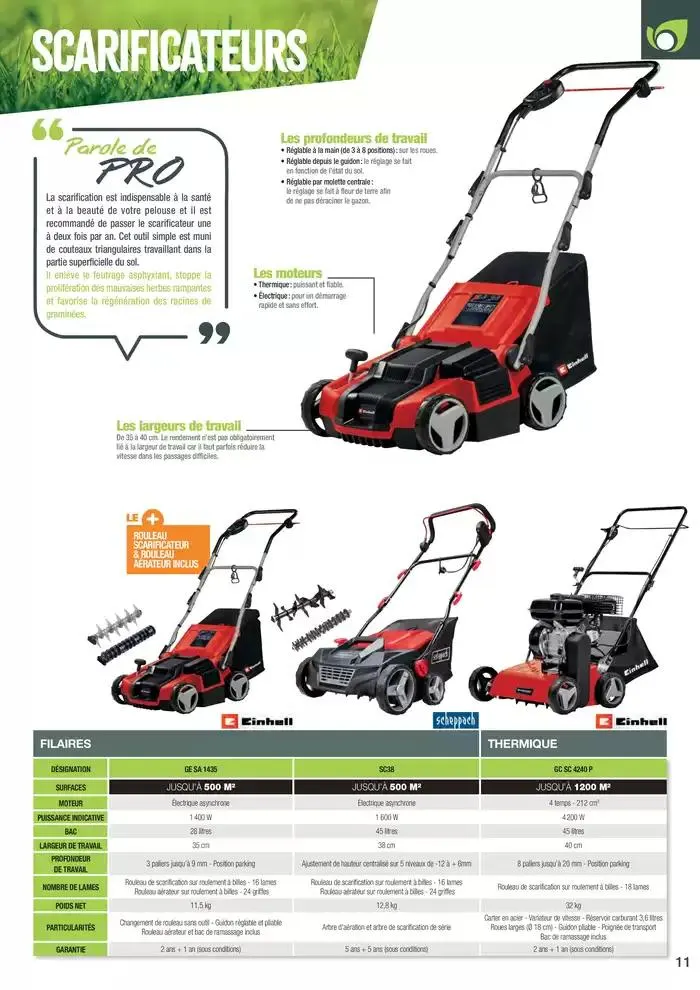 Point Vert Guide Motoculture 2025 du 17 janvier au 31 octobre 2025 - Catalogue page 11