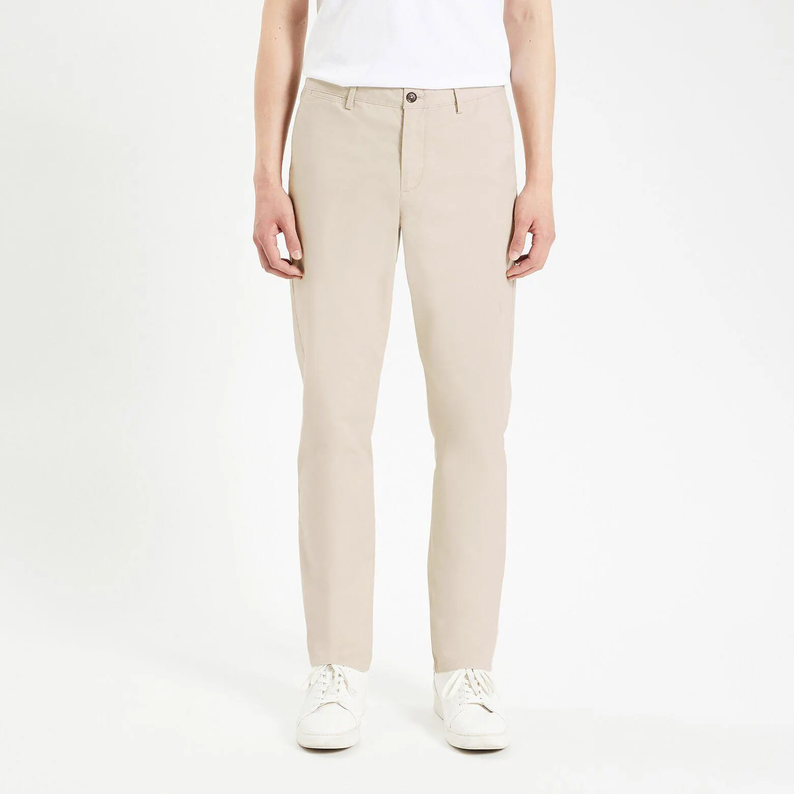 Pantalon chino regular "le parfait by JULES" - Ecru