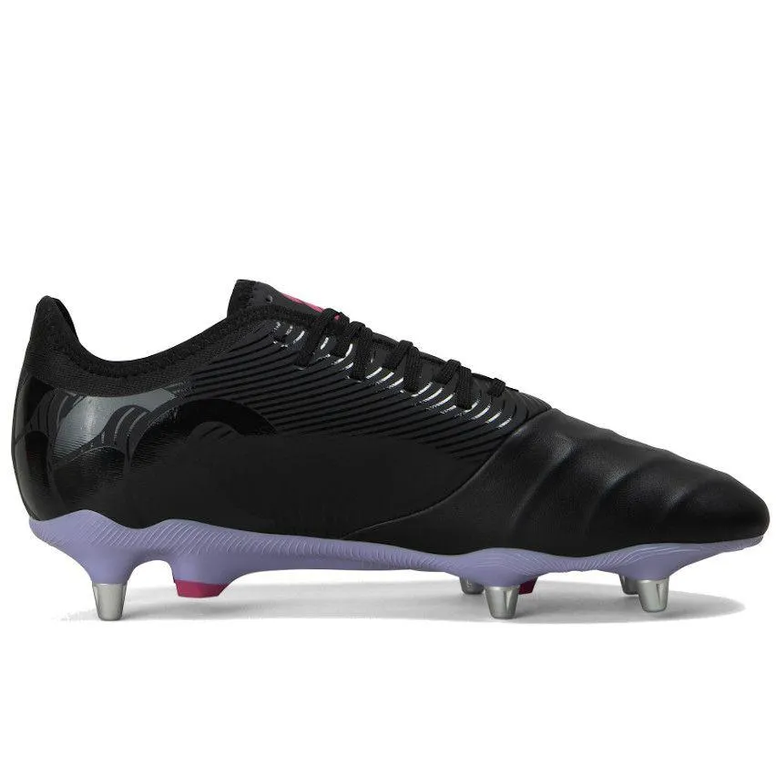 Chaussures Rugby Phoenix Genesis Pro SG Crampons Hybrides Tout Terrain Noir - Canterbury