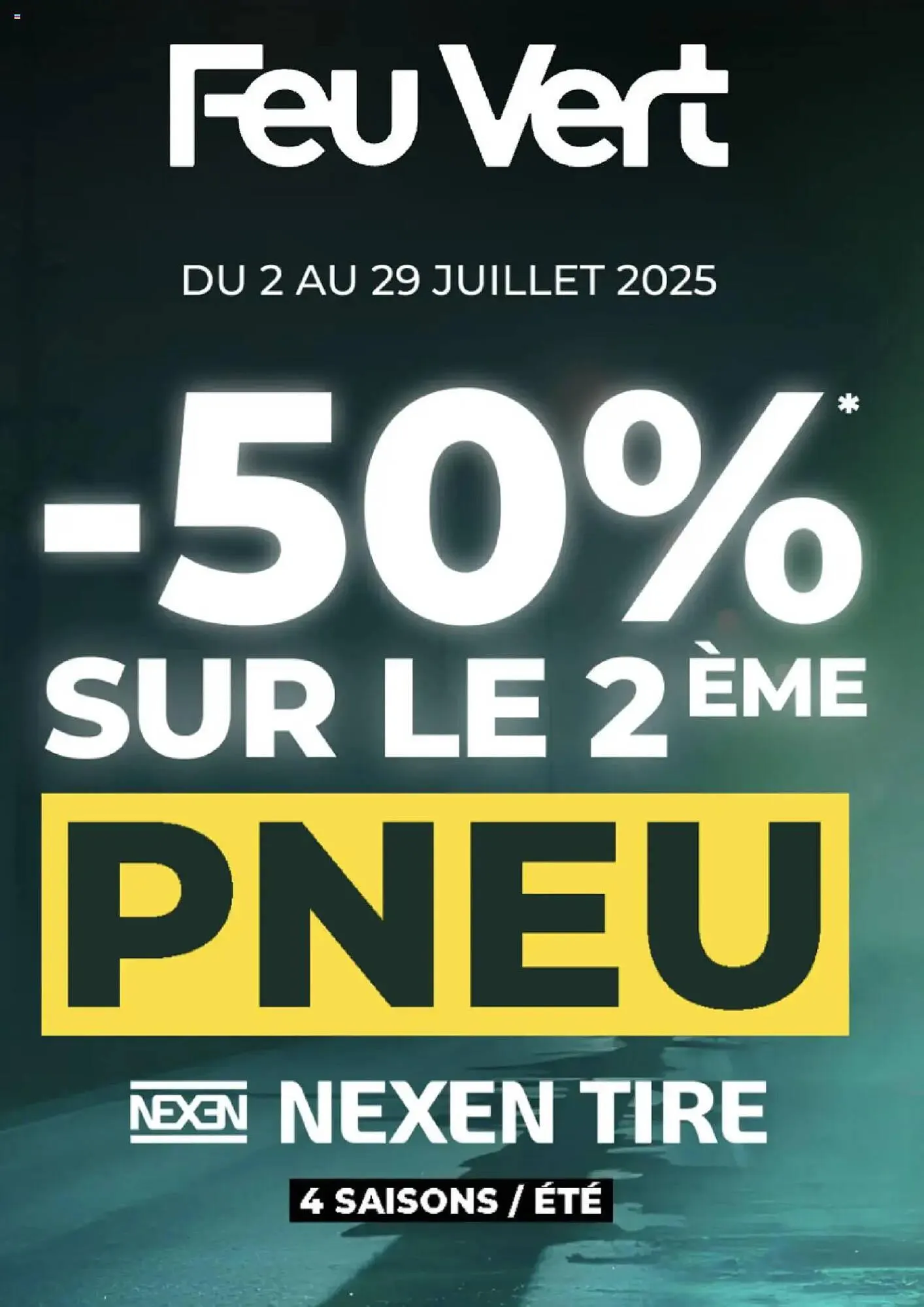 Catalogue Feu Vert du 2 juillet au 29 juillet 2025 - Catalogue page 1