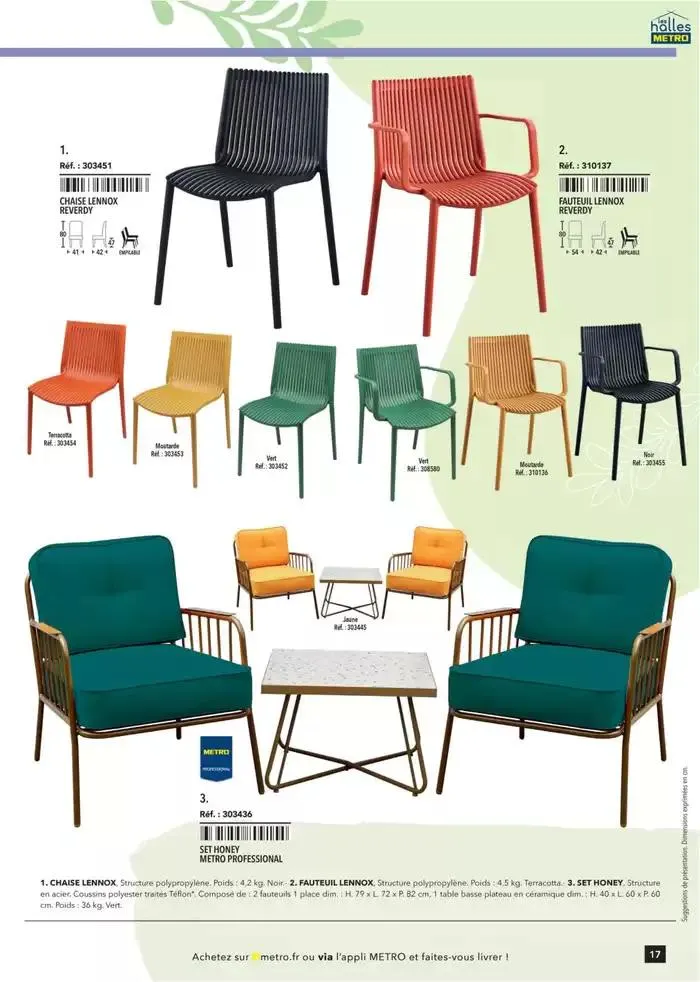 Metro #Terrasse édition 2025 du 30 janvier au 1 juillet 2025 - Catalogue page 17