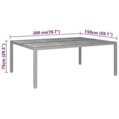 Table de jardin 3011347