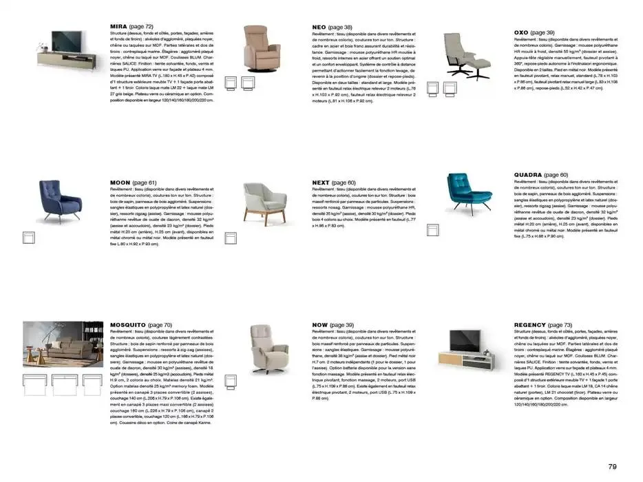 Catalogue Canapés et Fauteuils 2025  du 1 janvier au 31 décembre 2025 - Catalogue page 79