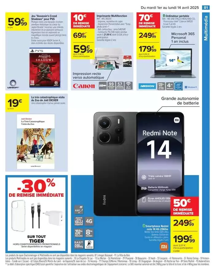 LE COIN DES ENFANTS du 1 avril au 14 avril 2025 - Catalogue page 85