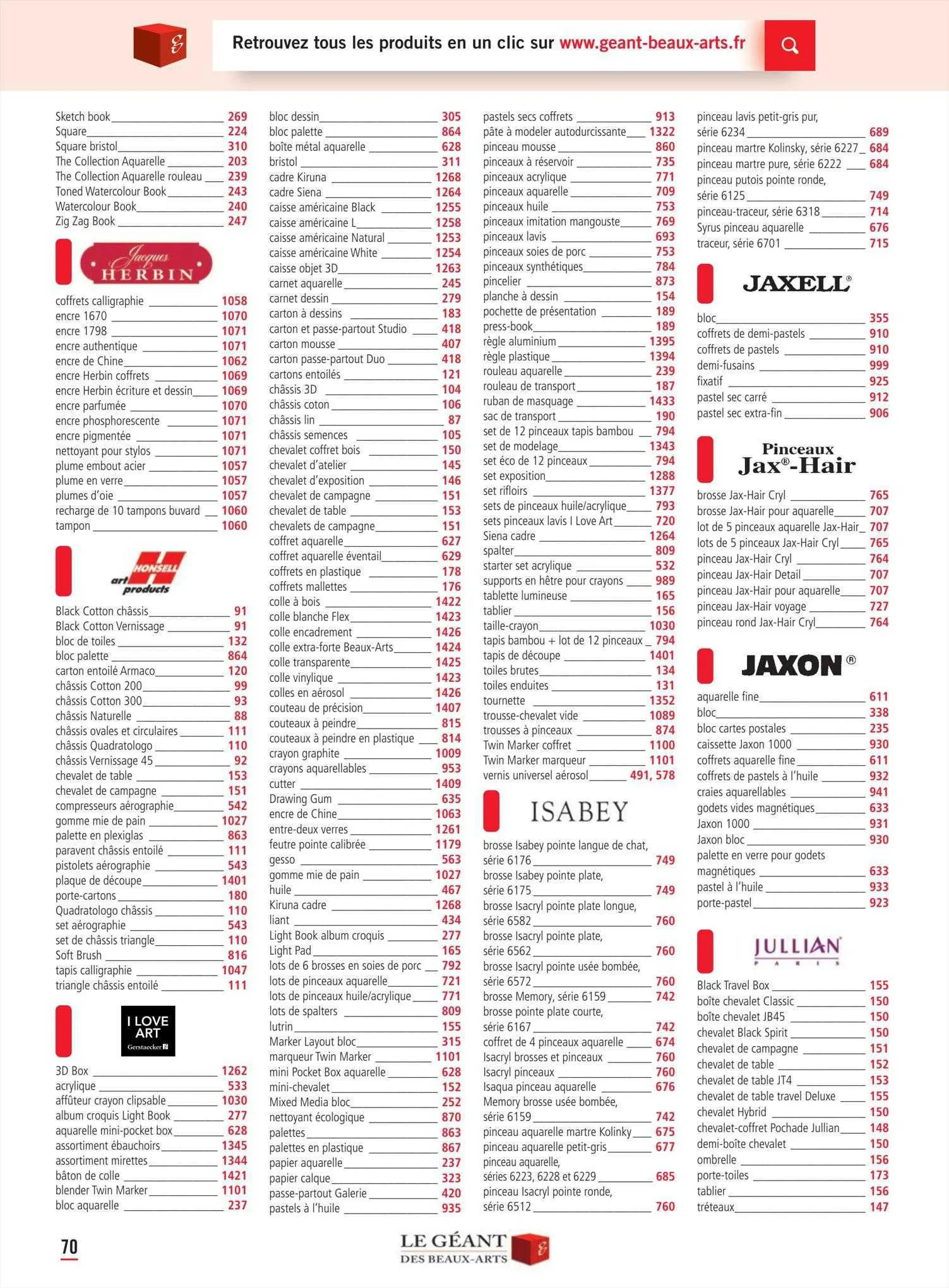 Catalogue Le Géant Des Beaux-Arts du 1 mars au 31 décembre 2023 - Catalogue page 72