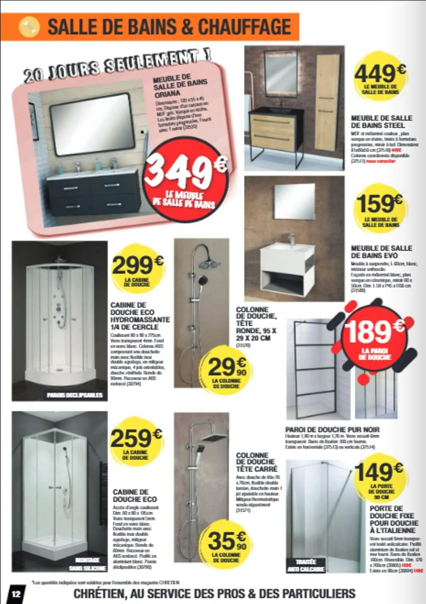 Catalogue Chretien Matériaux du 15 octobre au 10 novembre 2025 - Catalogue page 12