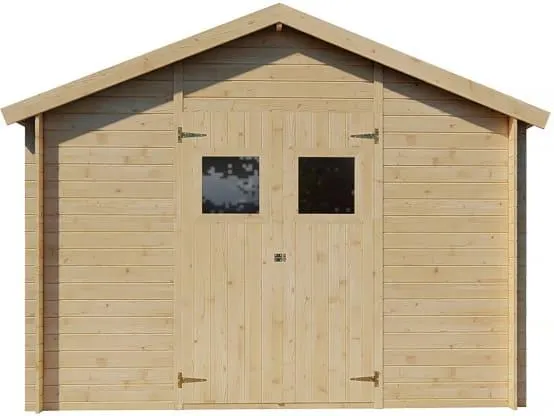 Abri De Jardin Bois 9m2 "gers" - 300 X 300 X 238 Cm - 19 Mm -habitat Et Jardin