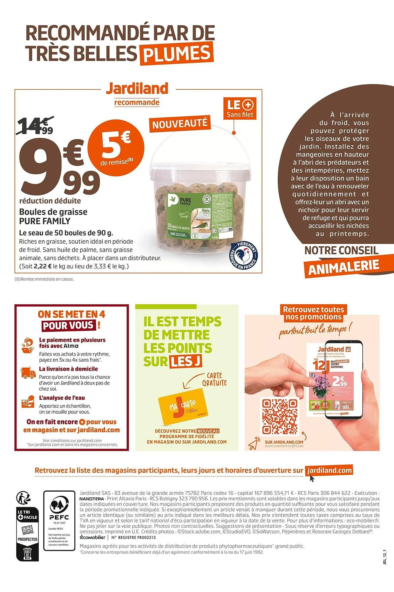 Catalogue Jardiland du 22 octobre au 2 novembre 2025 - Catalogue page 12