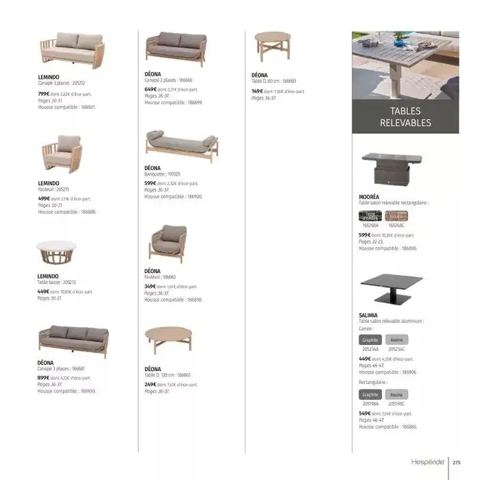 Catalogue Hespéride 2025 du 5 février au 31 décembre 2025 - Catalogue page 275
