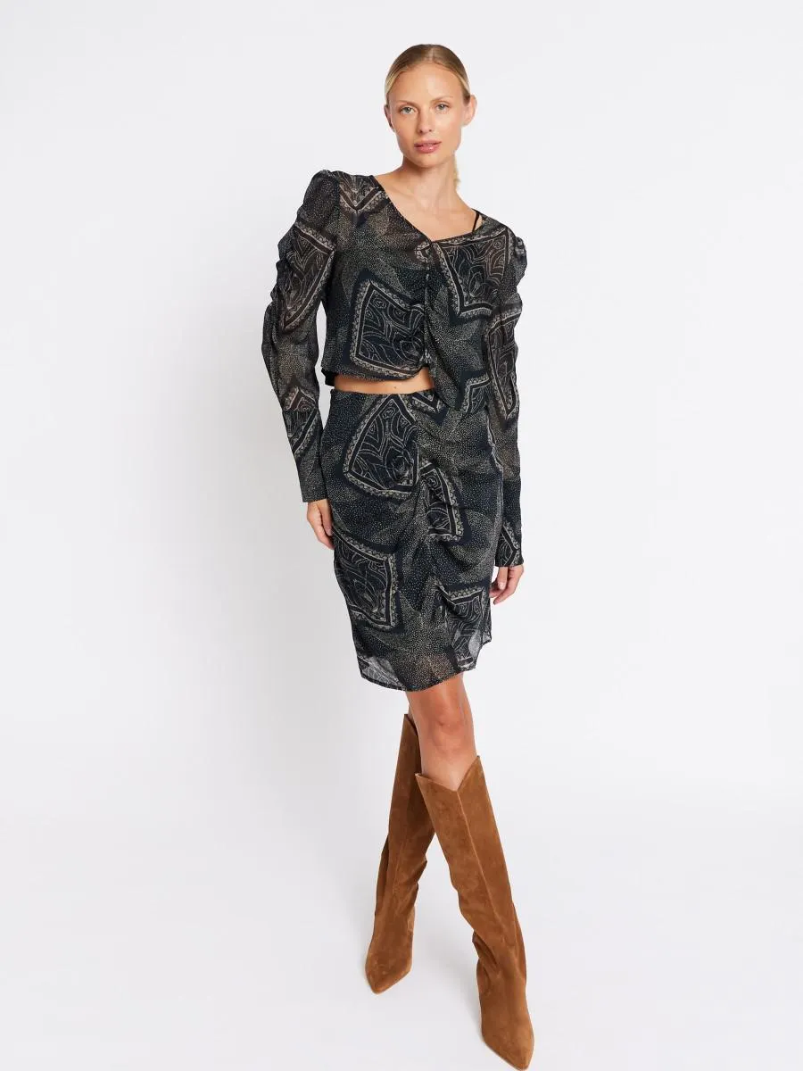 TEVI | Top court manches bouffantes