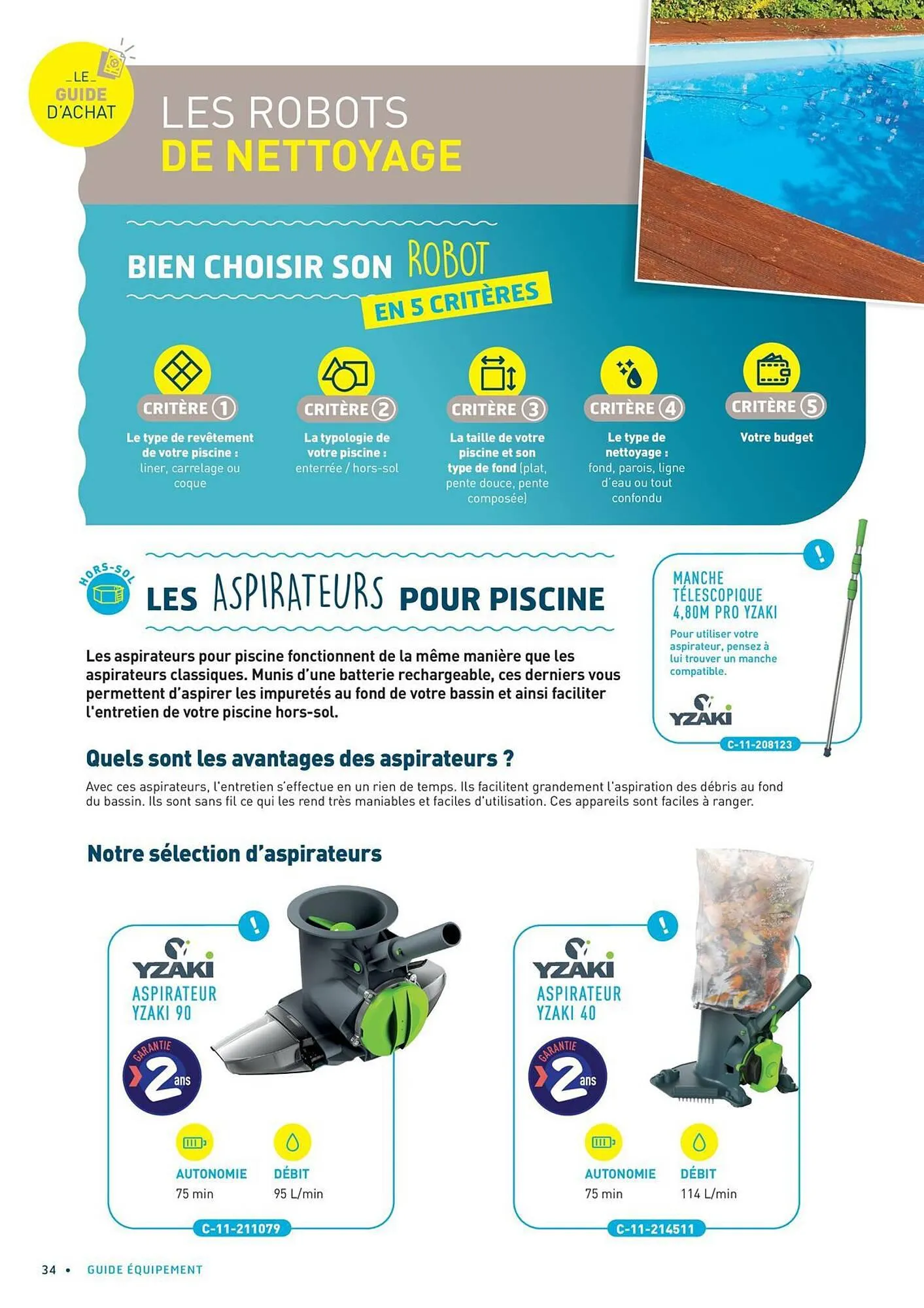 Catalogue Cash Piscines du 9 octobre au 31 décembre 2023 - Catalogue page 34