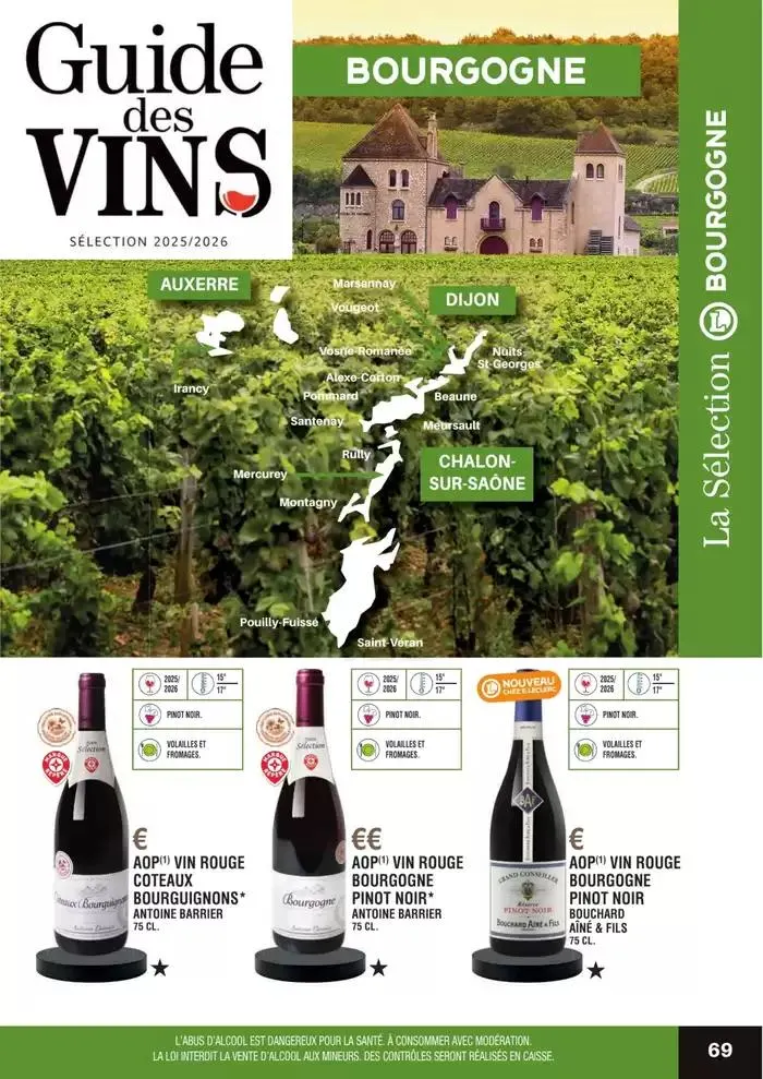 GUIDE DES VINS 2025 2026 du 27 février au 31 janvier 2027 - Catalogue page 69