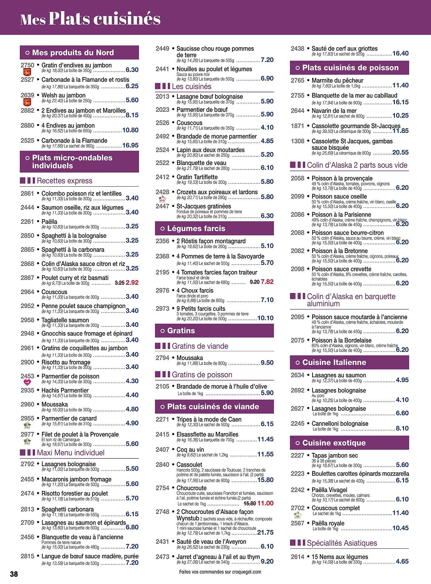 Catalogue Croque Gel du 29 décembre au 28 janvier 2024 - Catalogue page 38